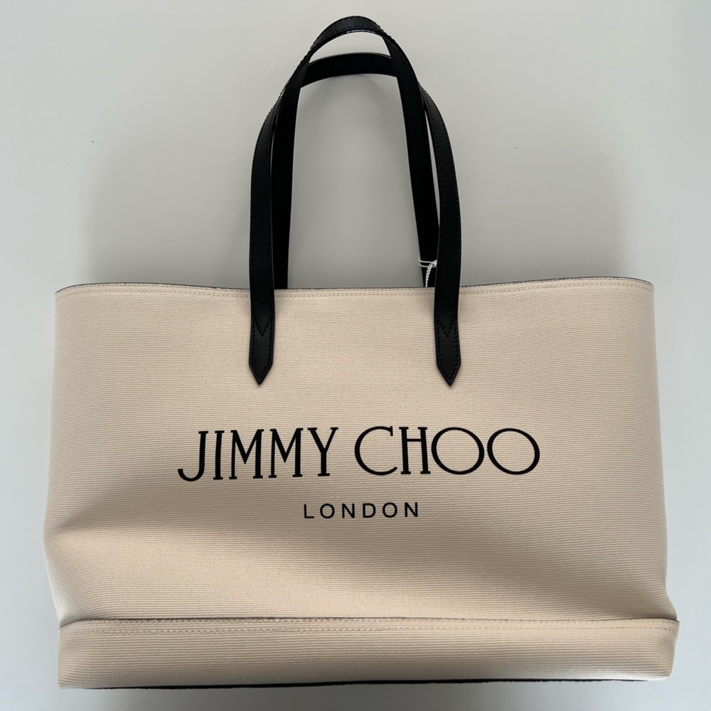 Jimmy Choo Canvas Logo Tote
